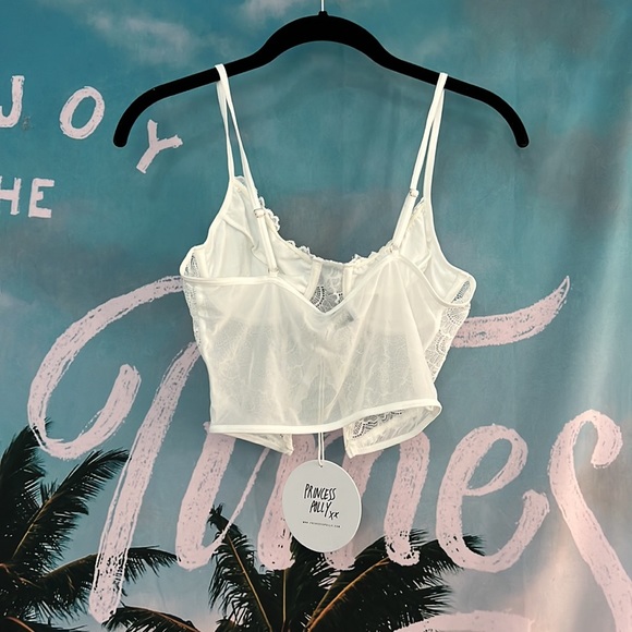 New White lace crop top size small/medium - Picture 2 of 2
